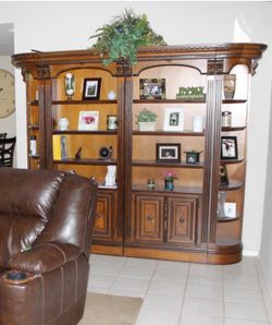 Parker House Huntington 10 pc Library Wall in Pecan