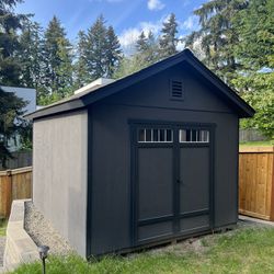 Wood Shed 10 X 12 ft. - Fully Wired, Painted, Insulated. 