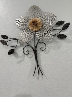 Metal Flower Wall Art Decor