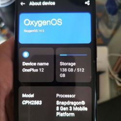 OnePlus 12 16gb Ram 512cgb ROM Unlocked Like New