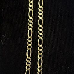 14k Figaro Necklace (Layaway Available)