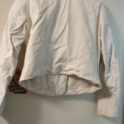 Ivory LeatherJacket 