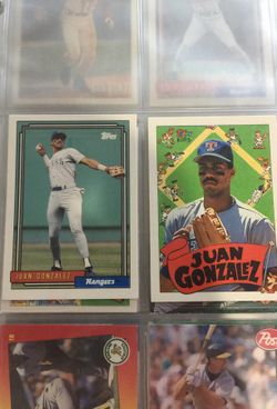 Juan Gonzales Baseball Cards