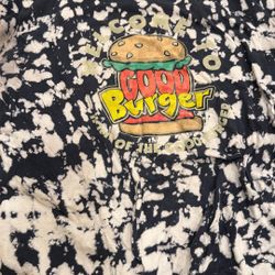 Nickelodeon Good Burger Splattered Black And White T-shirt Size M