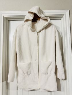 P.J. Salvage Cream Teddy Jacket with Hood