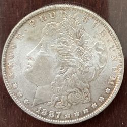 1887 Morgan Silver Dollar MS60