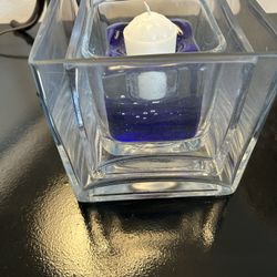 Glass Candle Holder