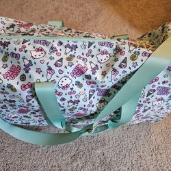 Blue Hello Kitty Duffel Bag, New With Tag