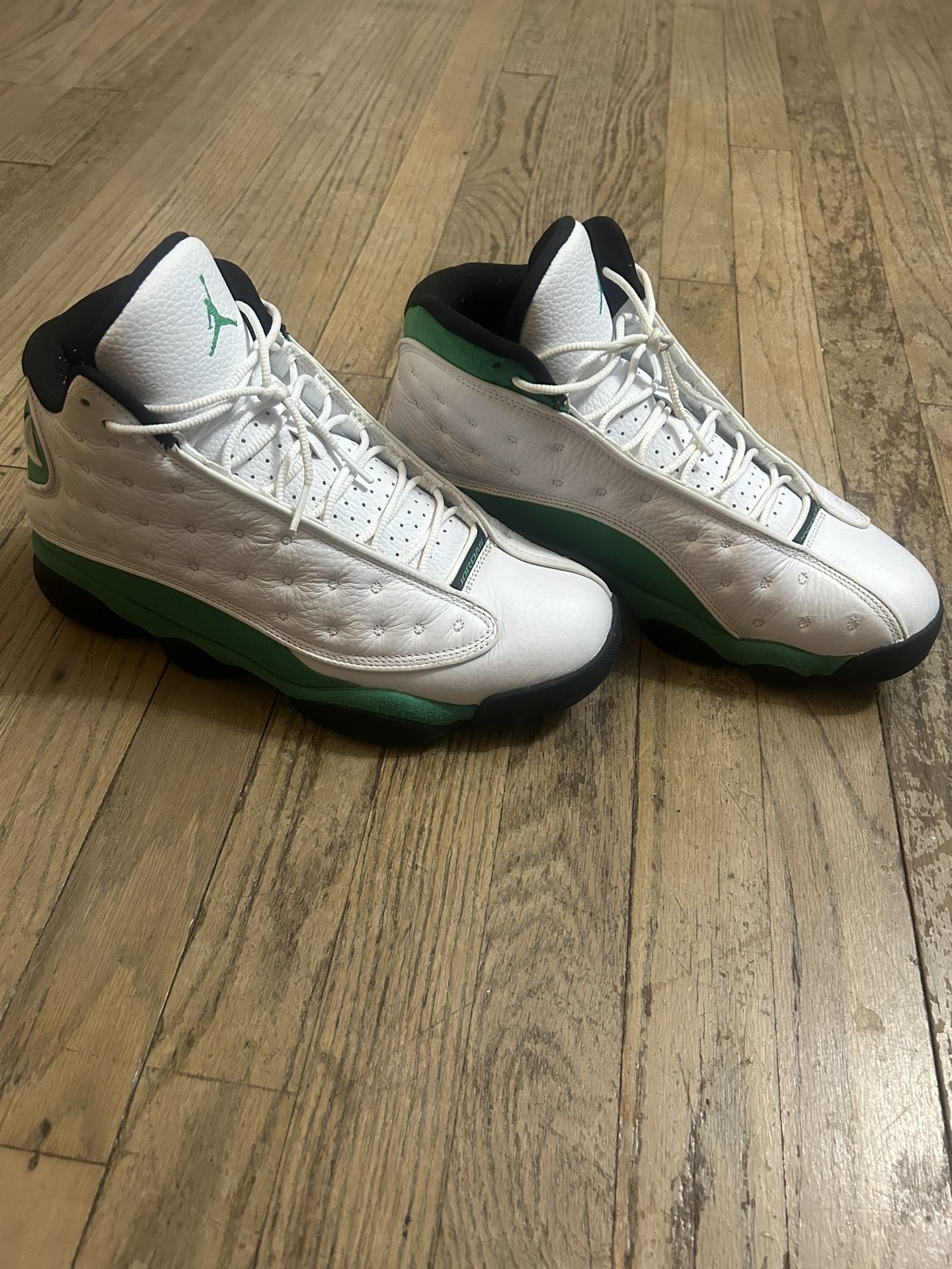 Jordan 13 Retro White Lucky Green sz 10 M