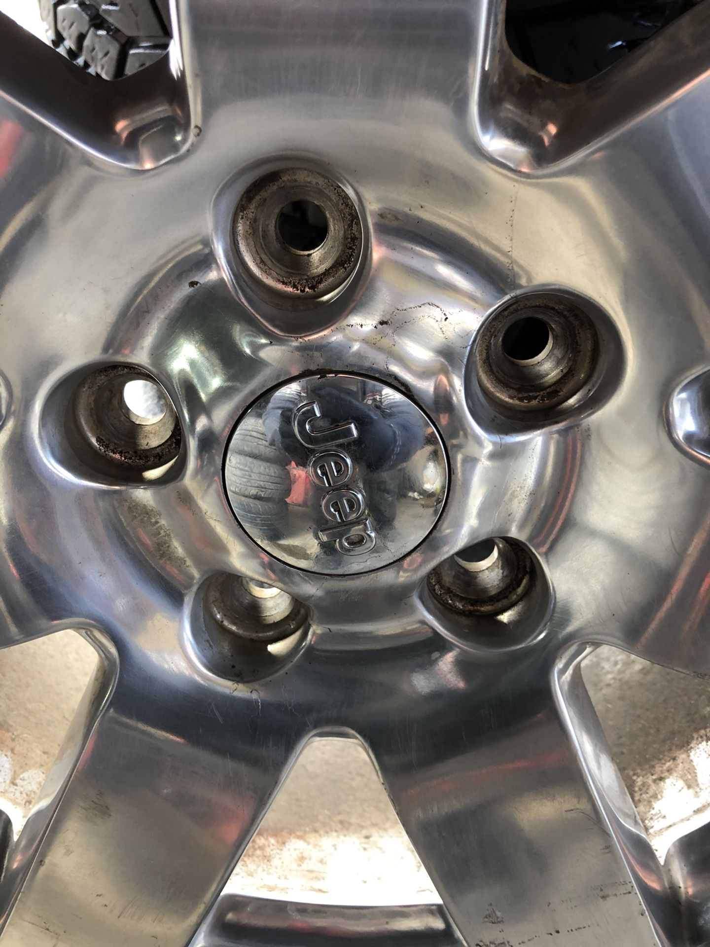 3(contact info removed) on chrome Jeep wheels