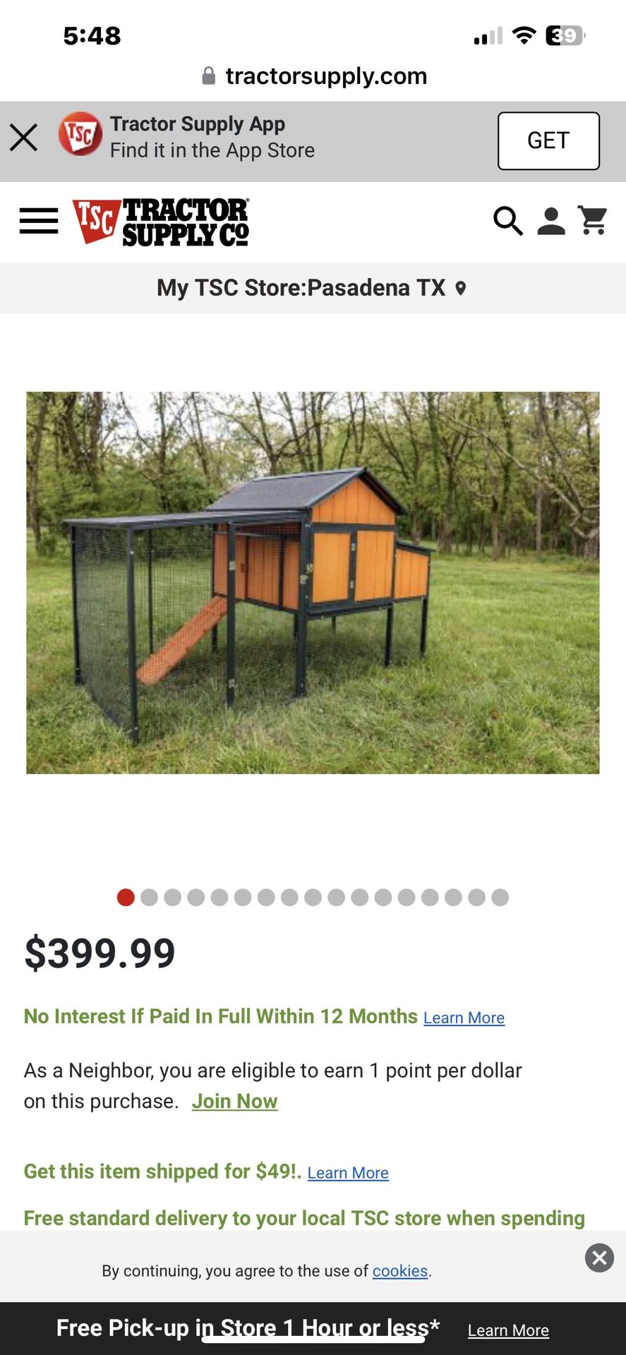 Chicken Coop & Walk In Chicken Run for Sale in Alvin, TX OfferUp