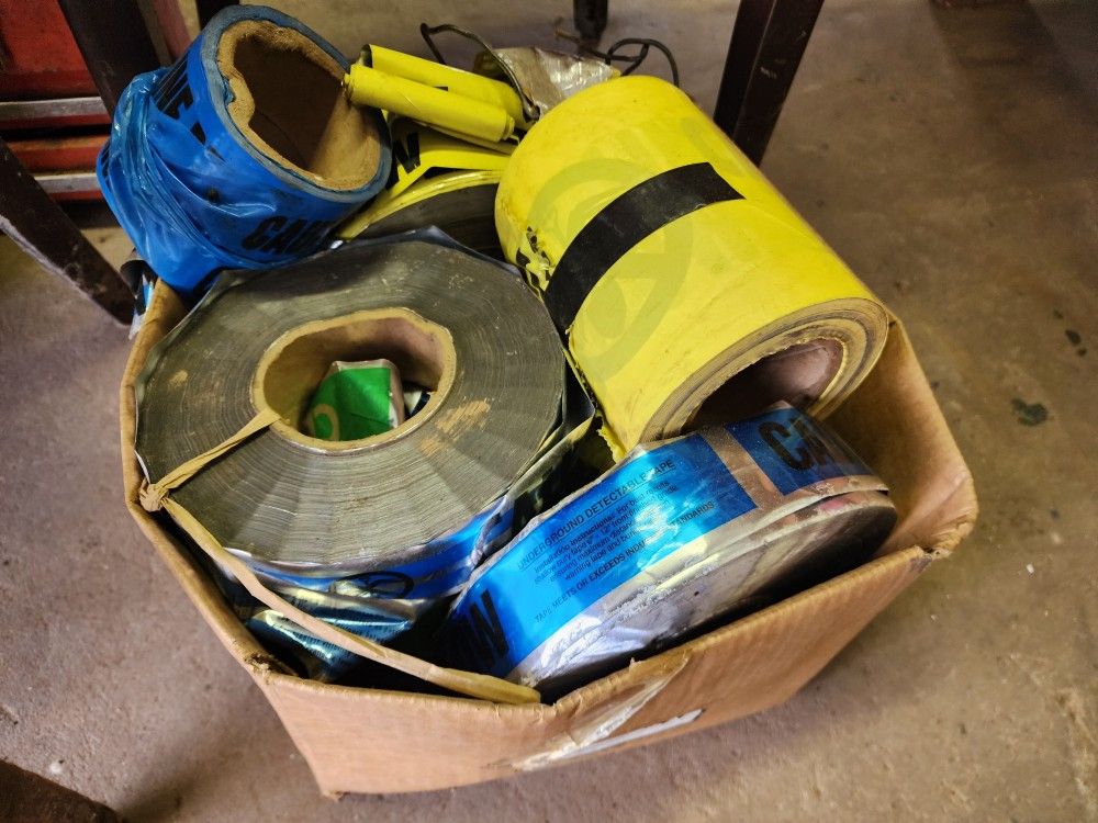 Lot of Underground Detectable Utility Tape (Water/Sewer/Gas)