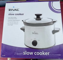 Rival 2-Quart Slow Cooker (Model SC-200SS)