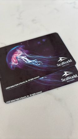One sea world adult ticket valid through 12/31/26