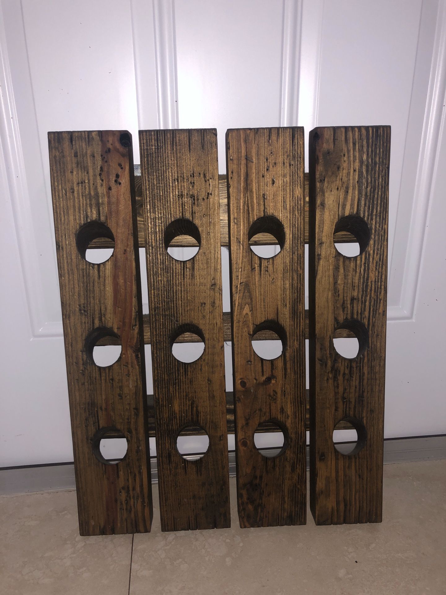 Beautiful wood wine rack