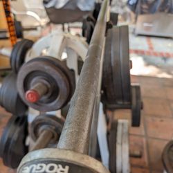 Bare Steel Rouge Olympic 45lb Barbell 