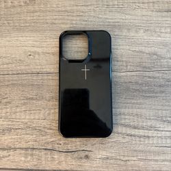 Apple iPhone 15 pro Max Cover Case Black With Cross Plastic Cases
