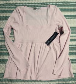Baby Pink Madden Girl, Juniors Size L Babydoll top