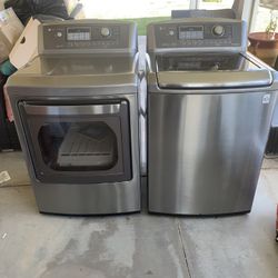 Set Washer And Dryer Gas Silver
