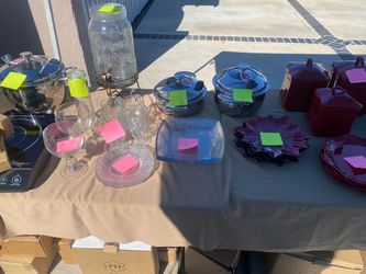 Princess House and Tupperware Yard Sale