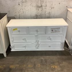 White Dresser 5 Drawer Set Up
