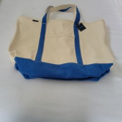 Lands End Canvas Large Tote Bag