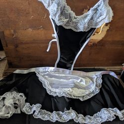 Sexy French Maid Outfit With Hair And Leg Accessories 