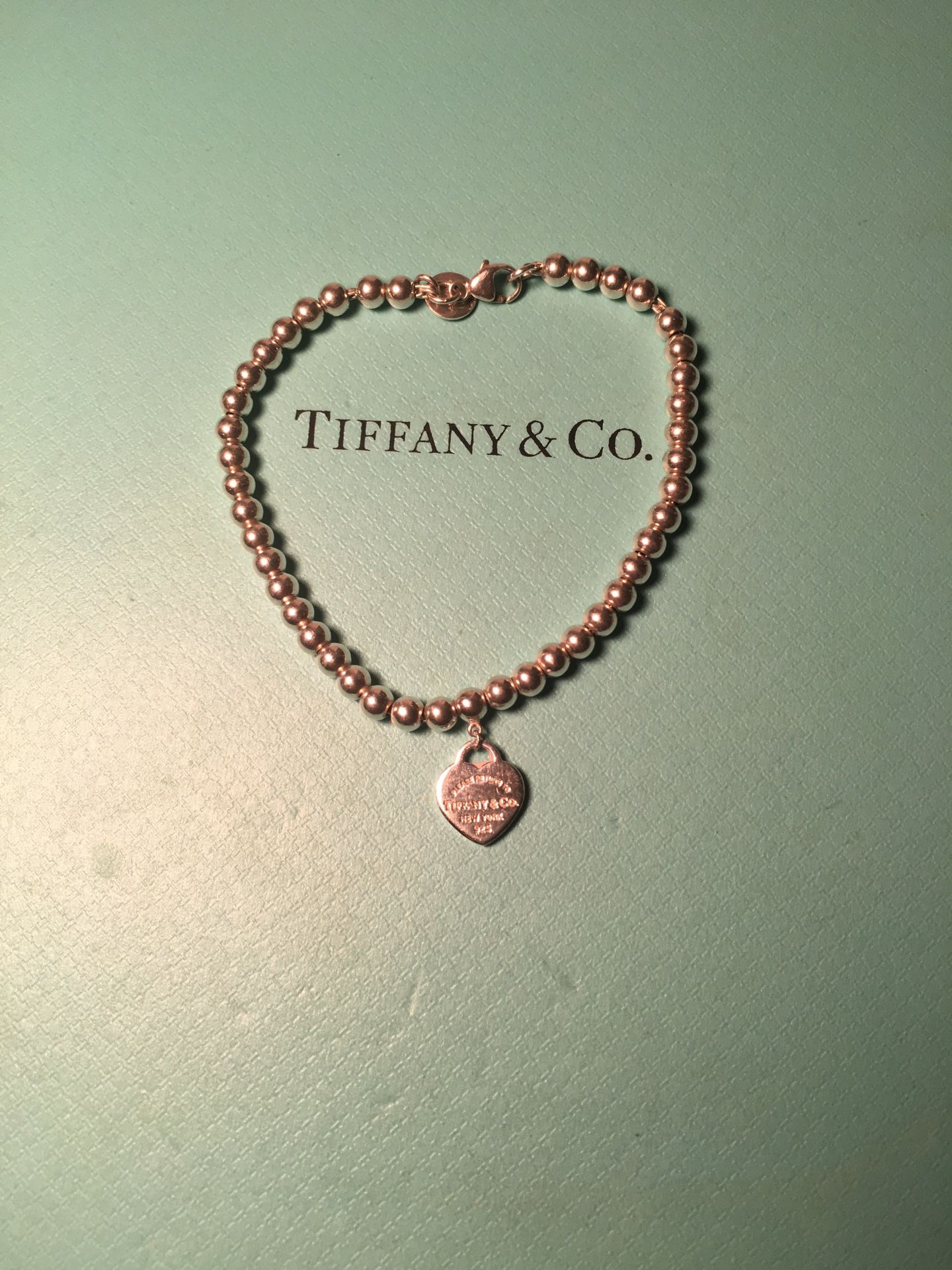 Tiffany & Co 4 mm RTT bead bracelet-7”