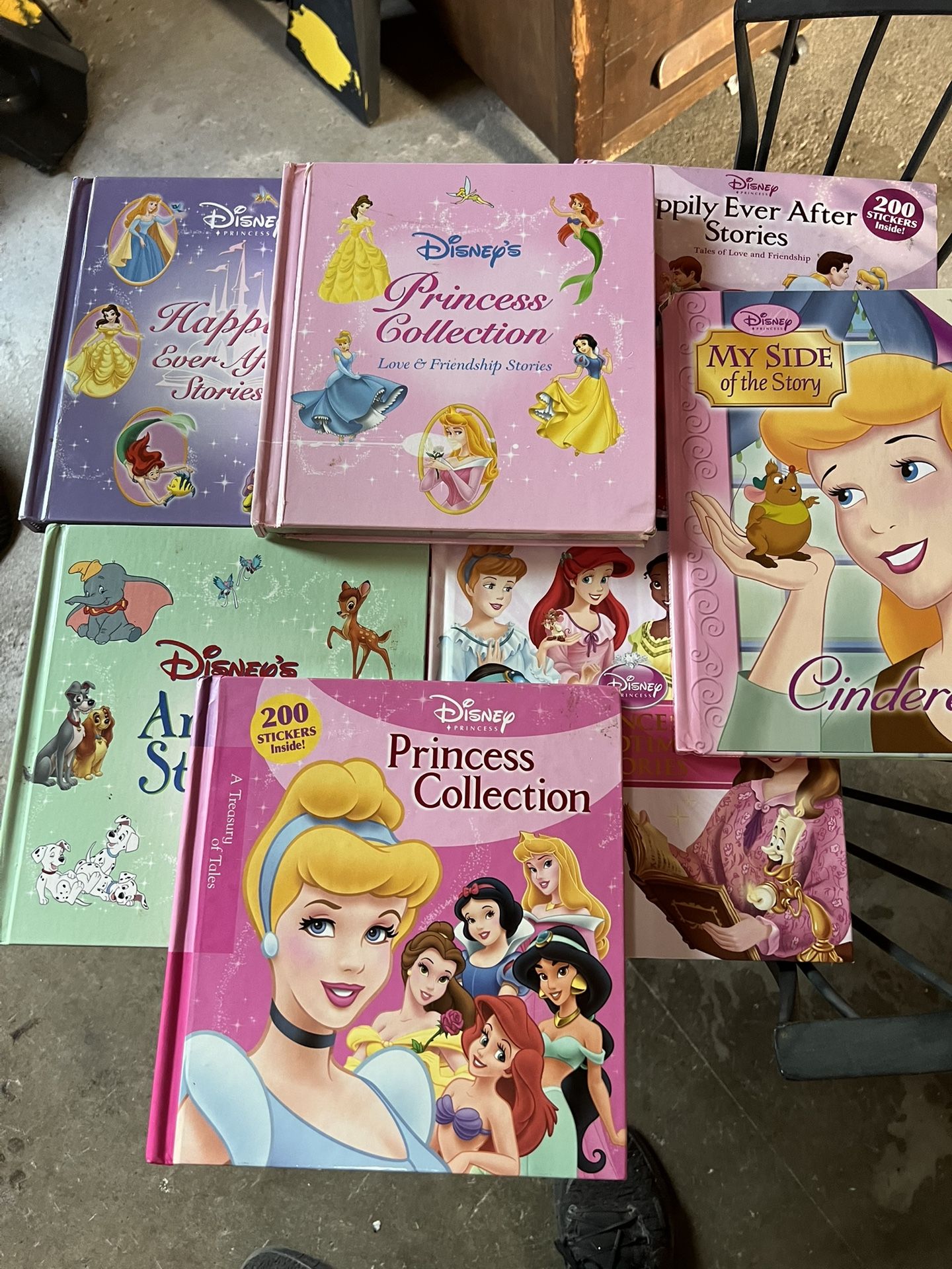 7 Disney Princess And Assorted Books