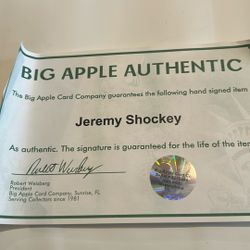 Jeremy Shockey Authographed Photo