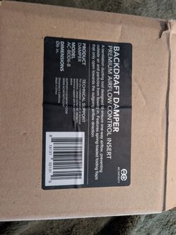Backdraft Damper infinity