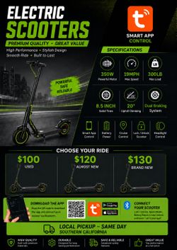 New electric scooter