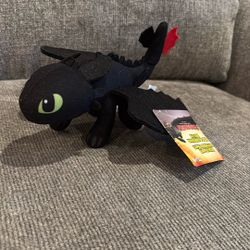 10” How To Train Your Dragon/ Toothless stuffed animal
