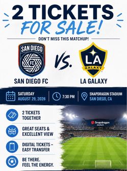 San Diego FC v LA Galaxy Tickets