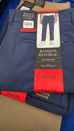 Banana Republic Flat Front Pant 34x34 New Price Firm Corona92879