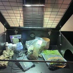 LARGE PET ENCLOSURE WITH EVERYTHING IN PICTURE INCLUDED!!!