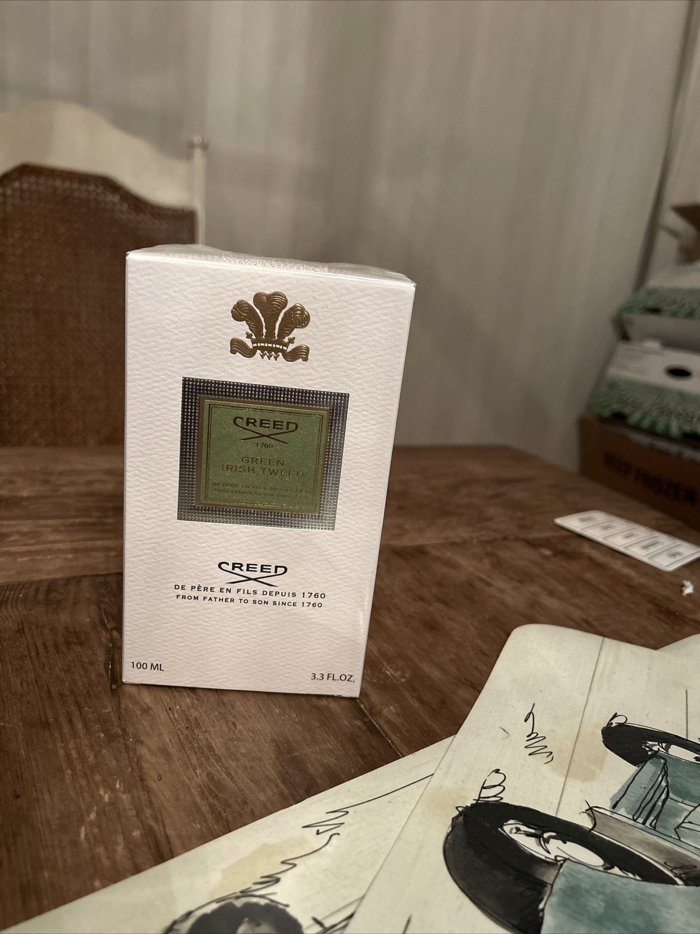 Creed Green Irish Tweed 3.3 Oz / 100ml Men's Eau de Parfum Spray - New In Box