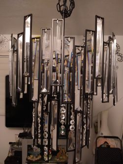 Large Crystals Chandelier
