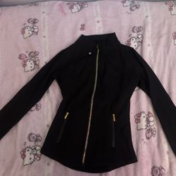 Lululemon Gold Zipper Black 