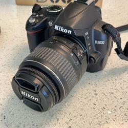 Like New Nikon D3000 digital Camera 