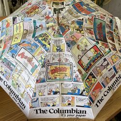 The Original Columbian Newspaper Umbrella 