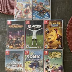 RAYMAN Sonic Tony hawk FC25 Crash CTR Minecraft Disney Illusion island Rune Factory  nintendo switch