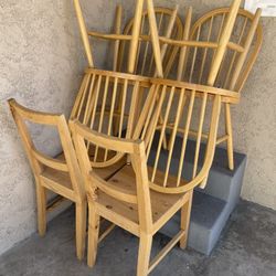 Wood chairs