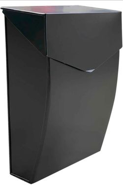 Black Mailbox Wall Mount, 4.8 x 10 x 13 inch Wall Mounted Mailboxes for Outside, Waterpoof
