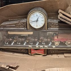 Antique Hanging Budwieser Clock