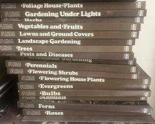 The Time Life Encyclopedia Of Gardening Hardcover  Vintage Set 17 and 1 paperback Index