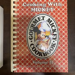 Variety Of Cookbooks Including Disney Cooking With Mickey