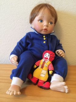 "You Deserve a Break Today" Porcelain doll