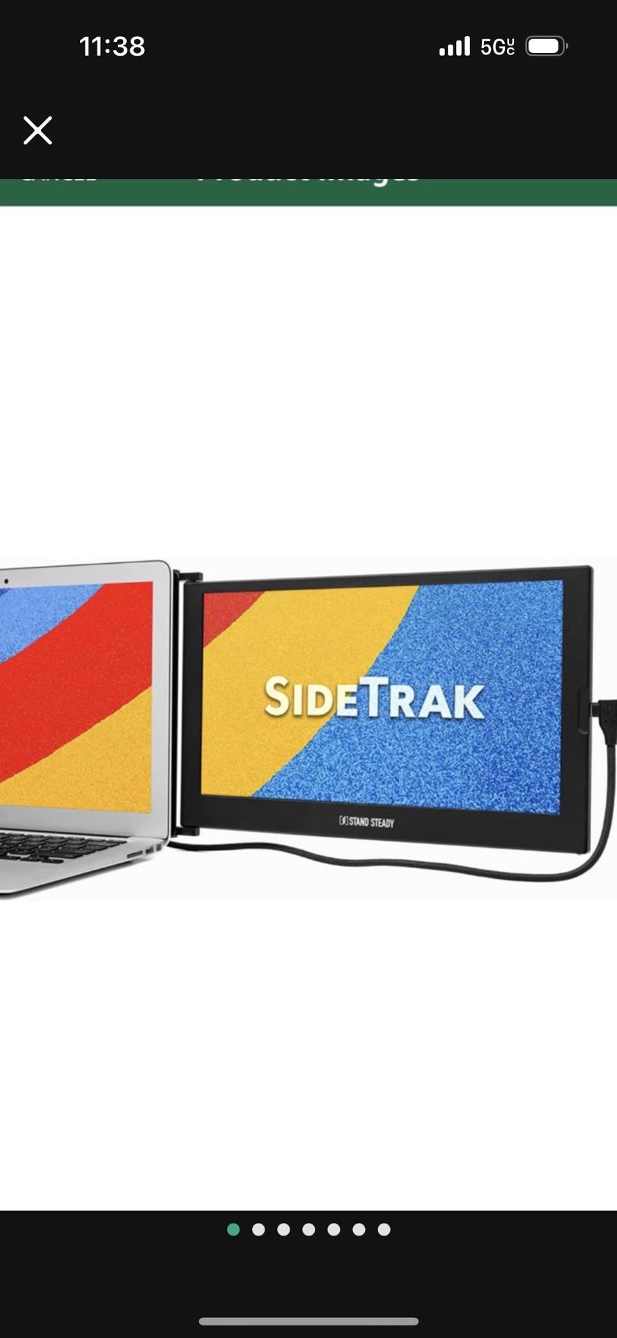 SideTrak Slide Portable Monitor for Laptop 12.5" FHD 1080P IPS Attachable Laptop Screen | Efficient