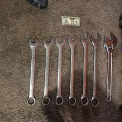7 heavy duty wrench set